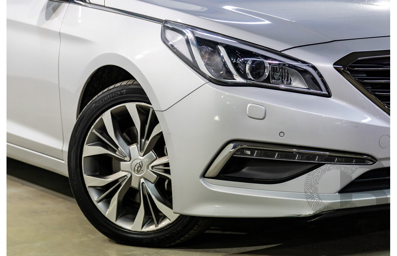 9/2015 Hyundai Sonata Premium LF MY 16 4d Sedan Platinum Silver Turbo 2.0L
