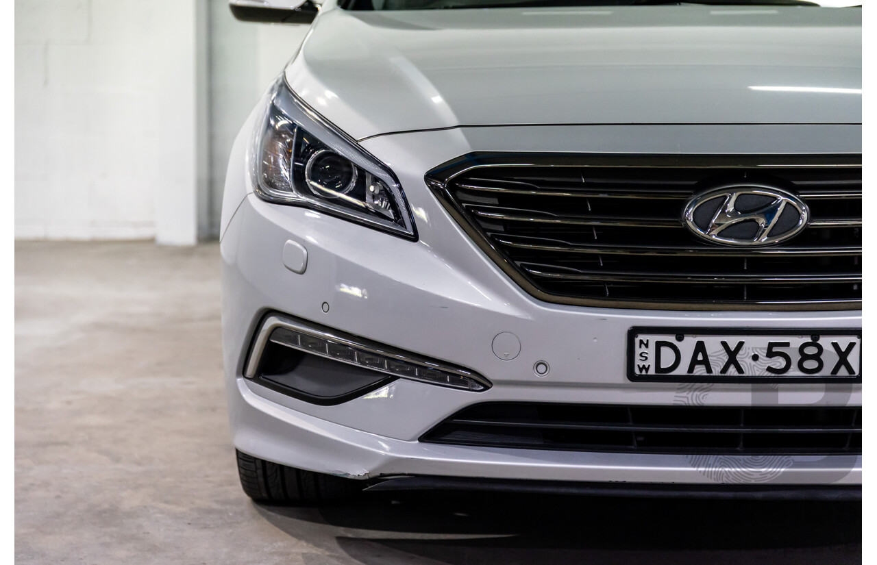 9/2015 Hyundai Sonata Premium LF MY 16 4d Sedan Platinum Silver Turbo 2.0L