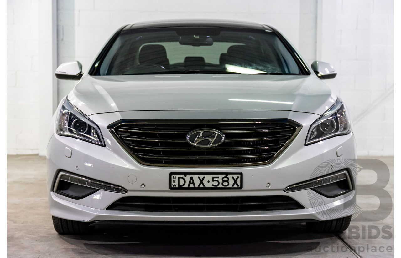 9/2015 Hyundai Sonata Premium LF MY 16 4d Sedan Platinum Silver Turbo 2.0L