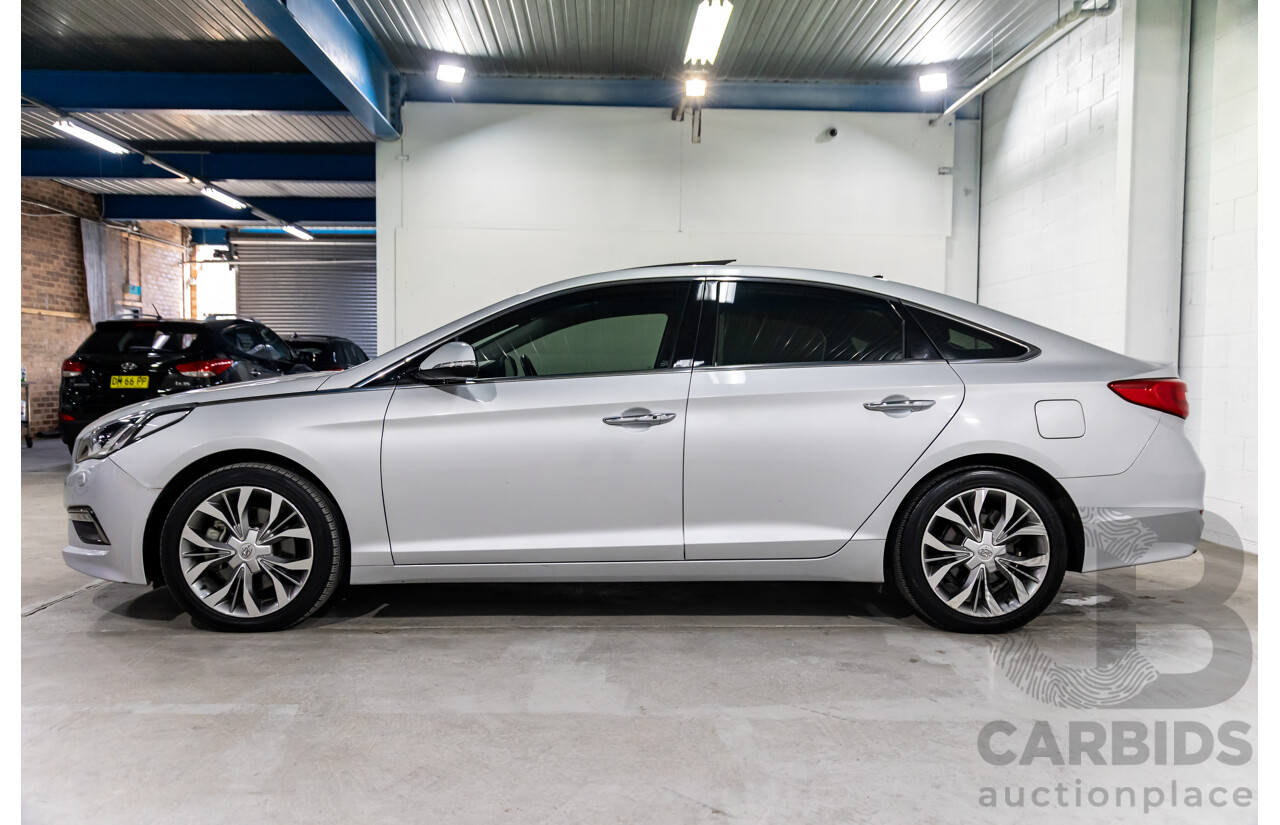 9/2015 Hyundai Sonata Premium LF MY 16 4d Sedan Platinum Silver Turbo 2.0L