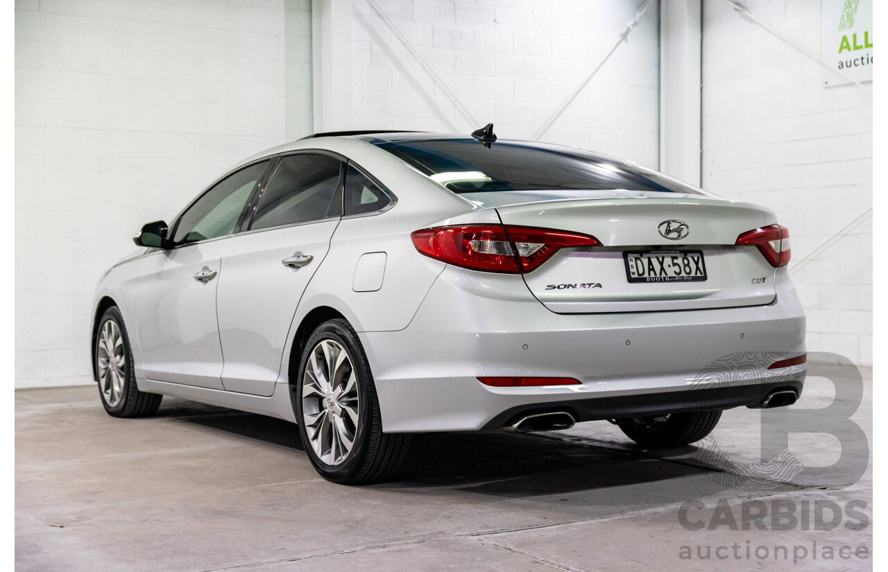 9/2015 Hyundai Sonata Premium LF MY 16 4d Sedan Platinum Silver Turbo 2.0L