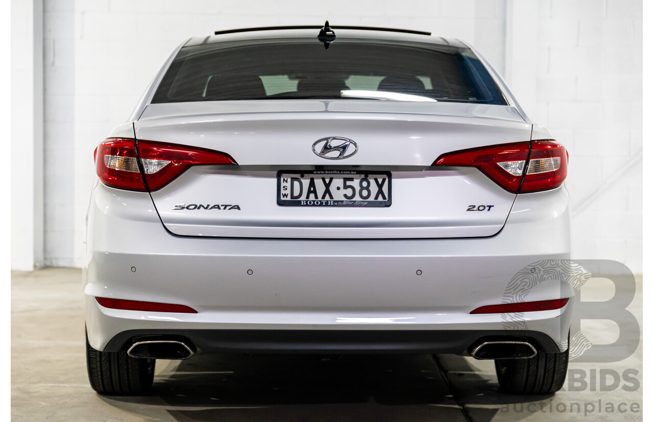 9/2015 Hyundai Sonata Premium LF MY 16 4d Sedan Platinum Silver Turbo 2.0L