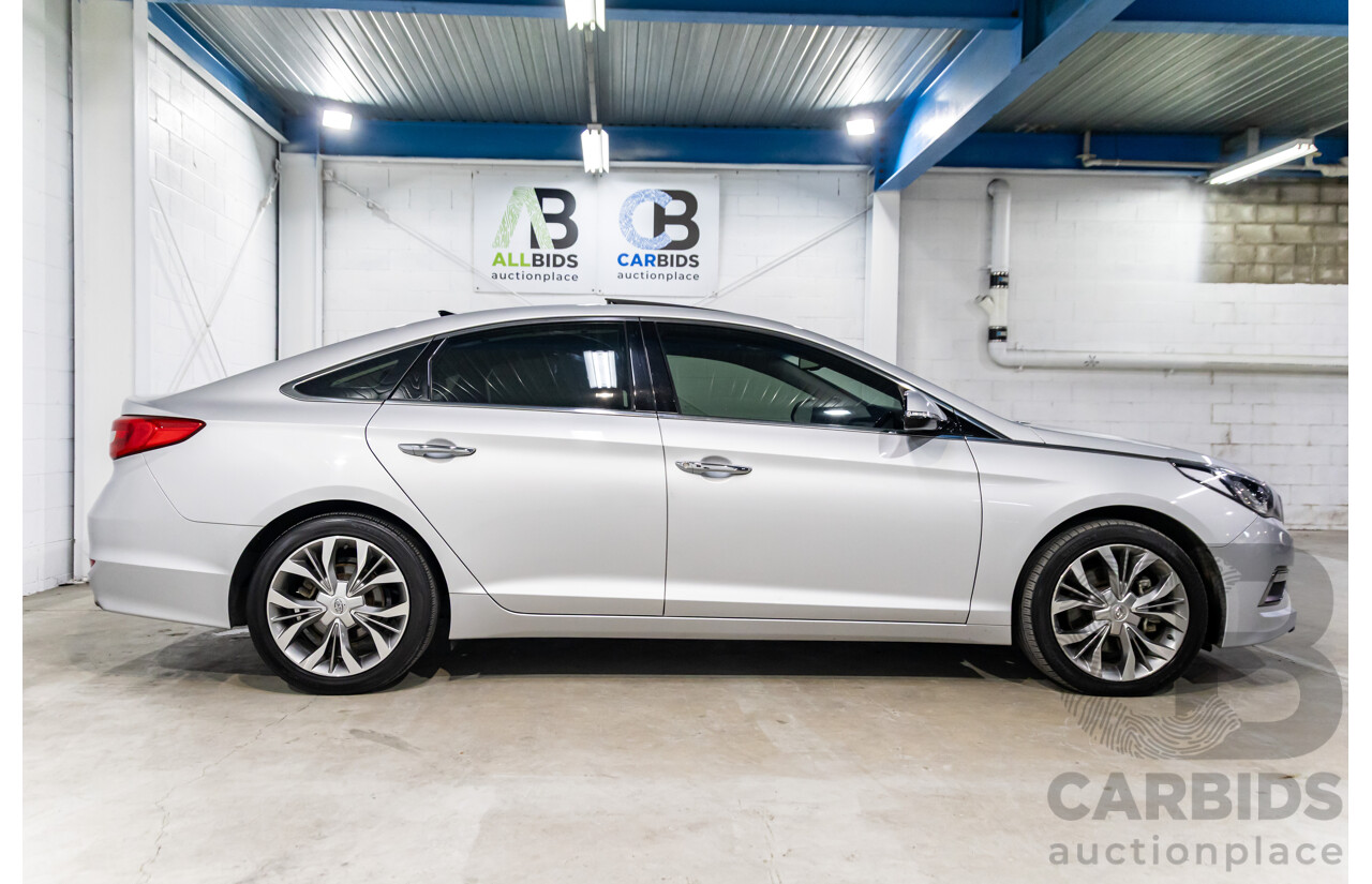 9/2015 Hyundai Sonata Premium LF MY 16 4d Sedan Platinum Silver Turbo 2.0L