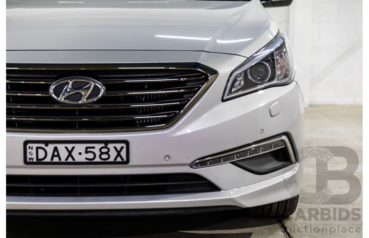 9/2015 Hyundai Sonata Premium LF MY 16 4d Sedan Platinum Silver Turbo 2.0L