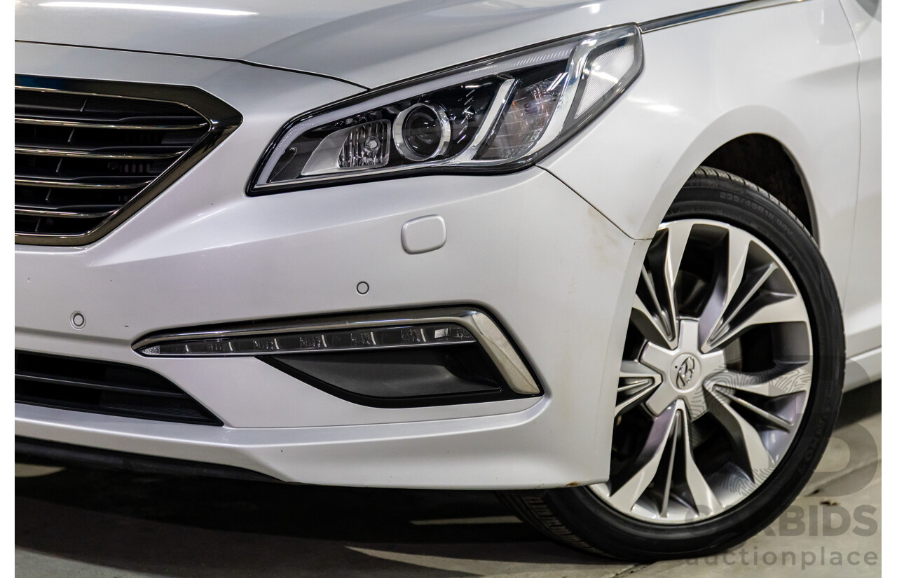 9/2015 Hyundai Sonata Premium LF MY 16 4d Sedan Platinum Silver Turbo 2.0L