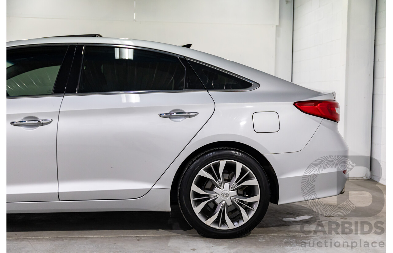 9/2015 Hyundai Sonata Premium LF MY 16 4d Sedan Platinum Silver Turbo 2.0L