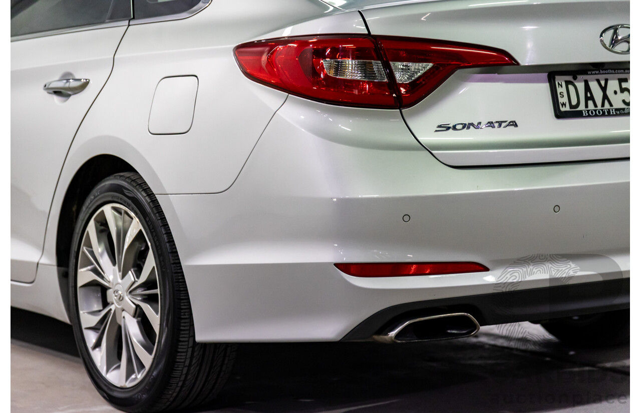 9/2015 Hyundai Sonata Premium LF MY 16 4d Sedan Platinum Silver Turbo 2.0L