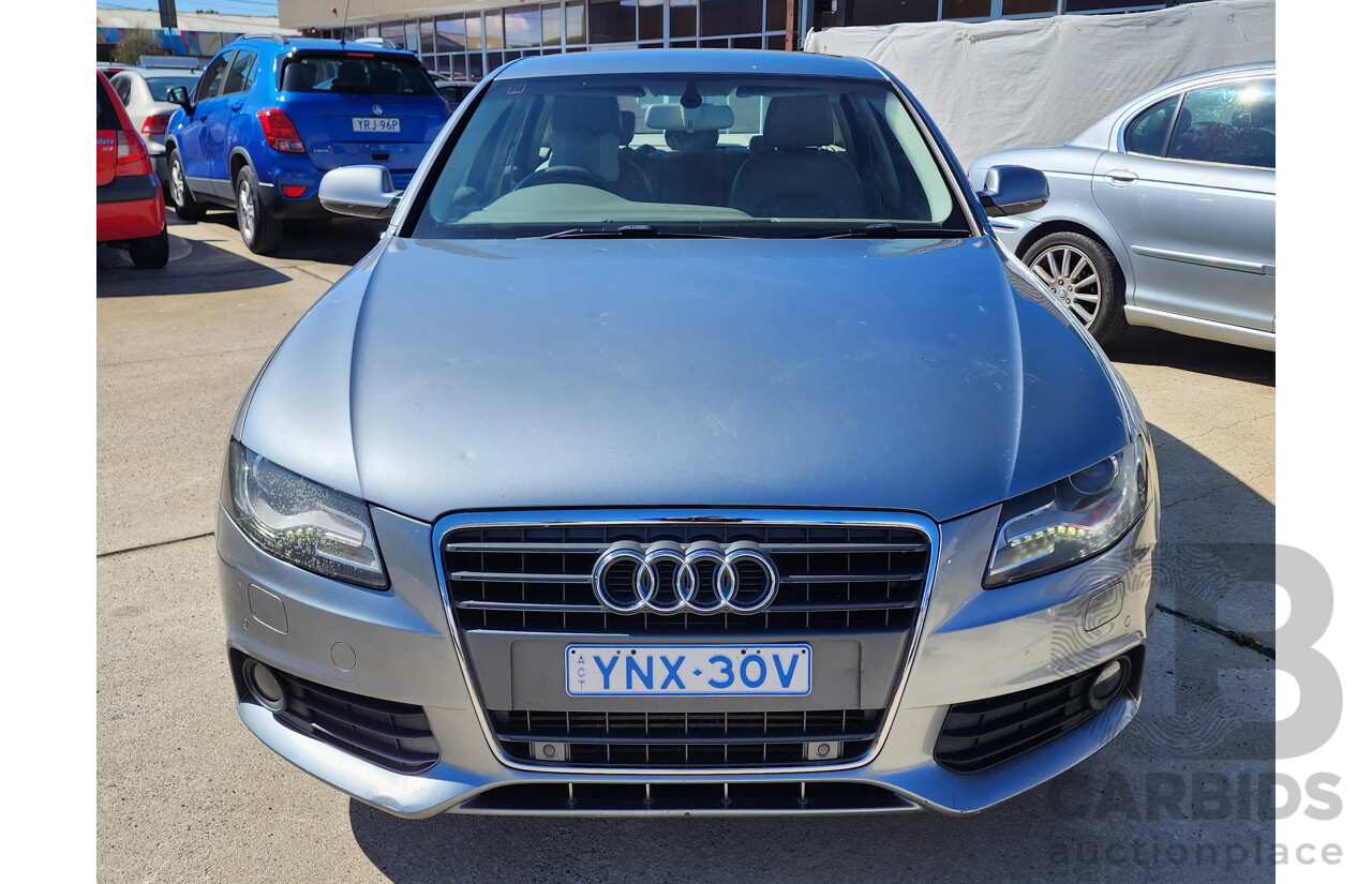 2/2011 Audi A4 2.0 TFSI B8 (8K) MY11 4d Sedan Silver 2.0L