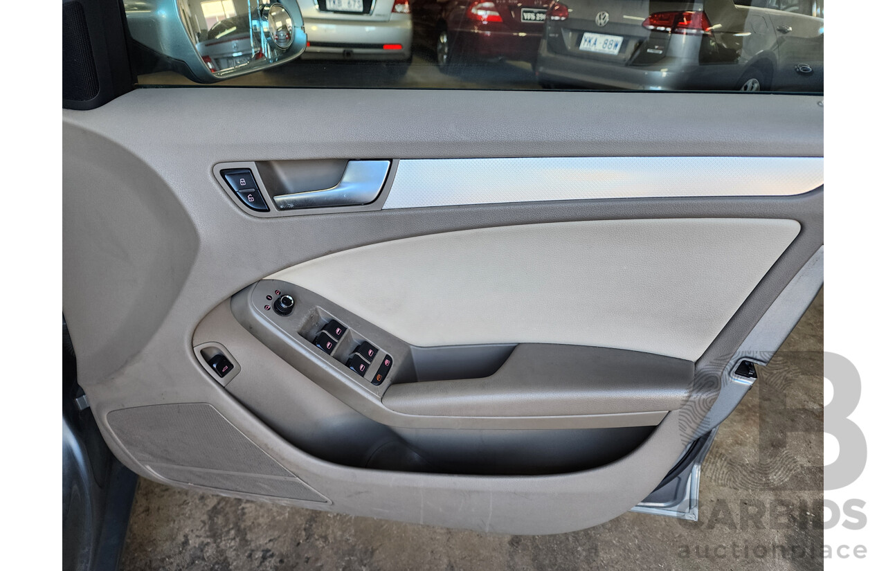 2/2011 Audi A4 2.0 TFSI B8 (8K) MY11 4d Sedan Silver 2.0L