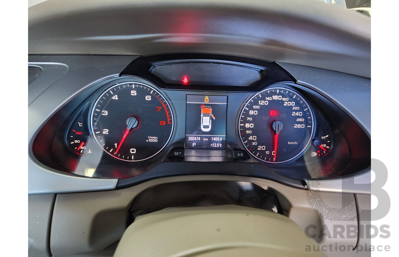 2/2011 Audi A4 2.0 TFSI B8 (8K) MY11 4d Sedan Silver 2.0L
