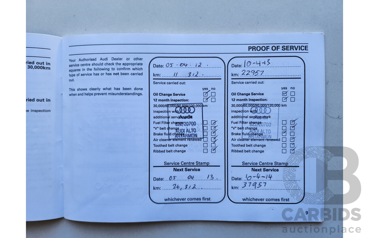 2/2011 Audi A4 2.0 TFSI B8 (8K) MY11 4d Sedan Silver 2.0L