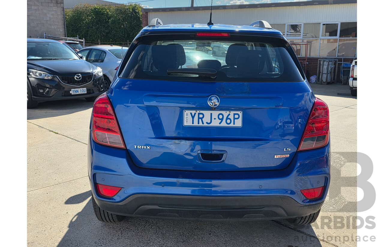06/2017 Holden Trax LS Turbo TJ MY17 4D Wagon Blue 1.4L
