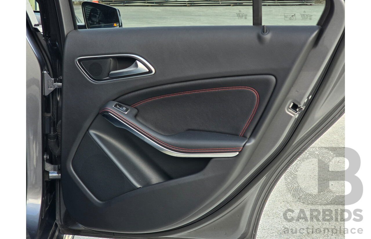 07/2015 Mercedes Benz A45 AMG (AWD) 176 MY15 5d Hatchback Mountain Grey Metallic Turbo 2.0L