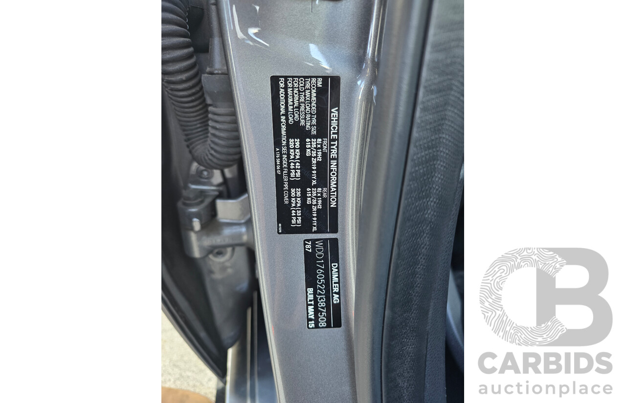 07/2015 Mercedes Benz A45 AMG (AWD) 176 MY15 5d Hatchback Mountain Grey Metallic Turbo 2.0L