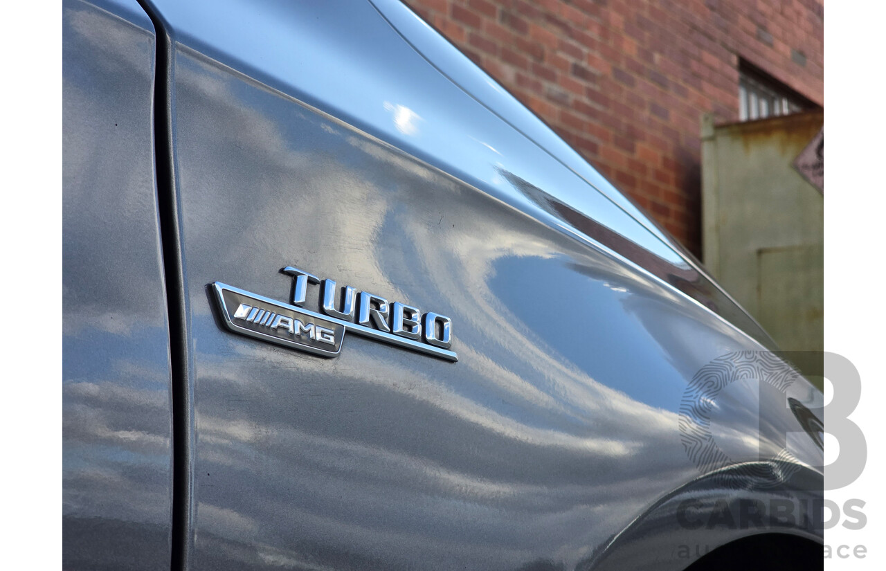 07/2015 Mercedes Benz A45 AMG (AWD) 176 MY15 5d Hatchback Mountain Grey Metallic Turbo 2.0L