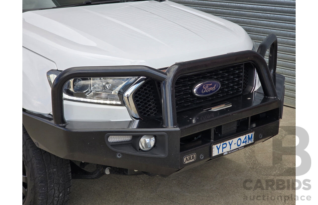 04/2022 Ford Ranger XLT (4x4) PX MkIII MY21.75 4d Dual Cab Arctic White Twin Turbo Diesel 2.0L