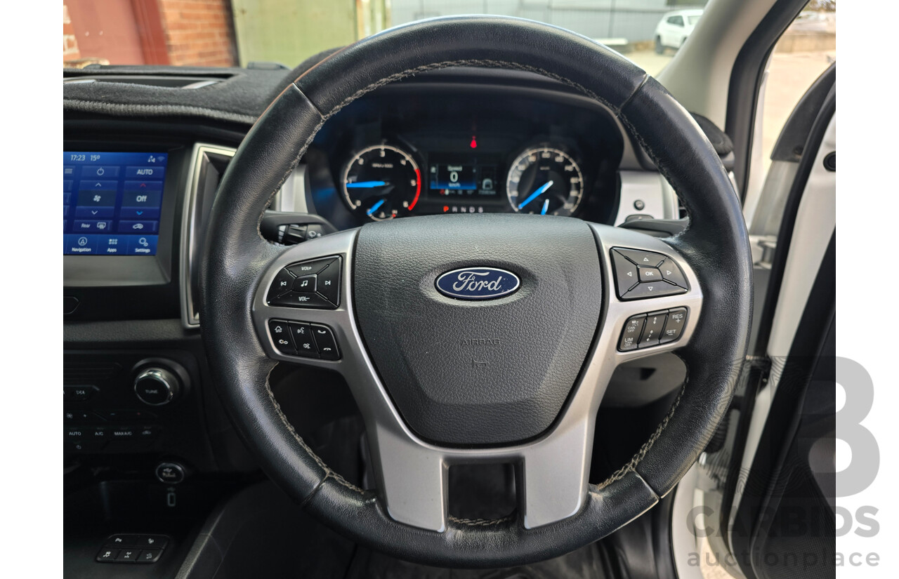 04/2022 Ford Ranger XLT (4x4) PX MkIII MY21.75 4d Dual Cab Arctic White Twin Turbo Diesel 2.0L