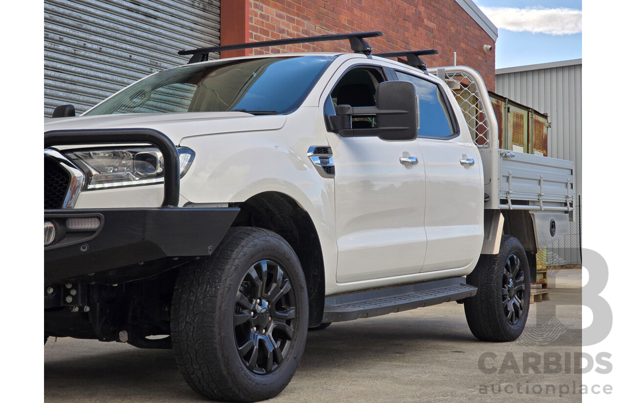 04/2022 Ford Ranger XLT (4x4) PX MkIII MY21.75 4d Dual Cab Arctic White Twin Turbo Diesel 2.0L