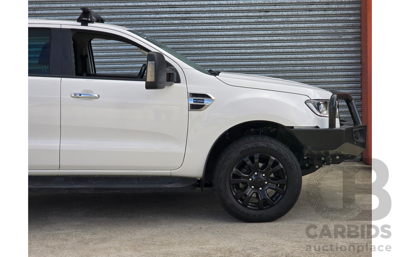 04/2022 Ford Ranger XLT (4x4) PX MkIII MY21.75 4d Dual Cab Arctic White Twin Turbo Diesel 2.0L