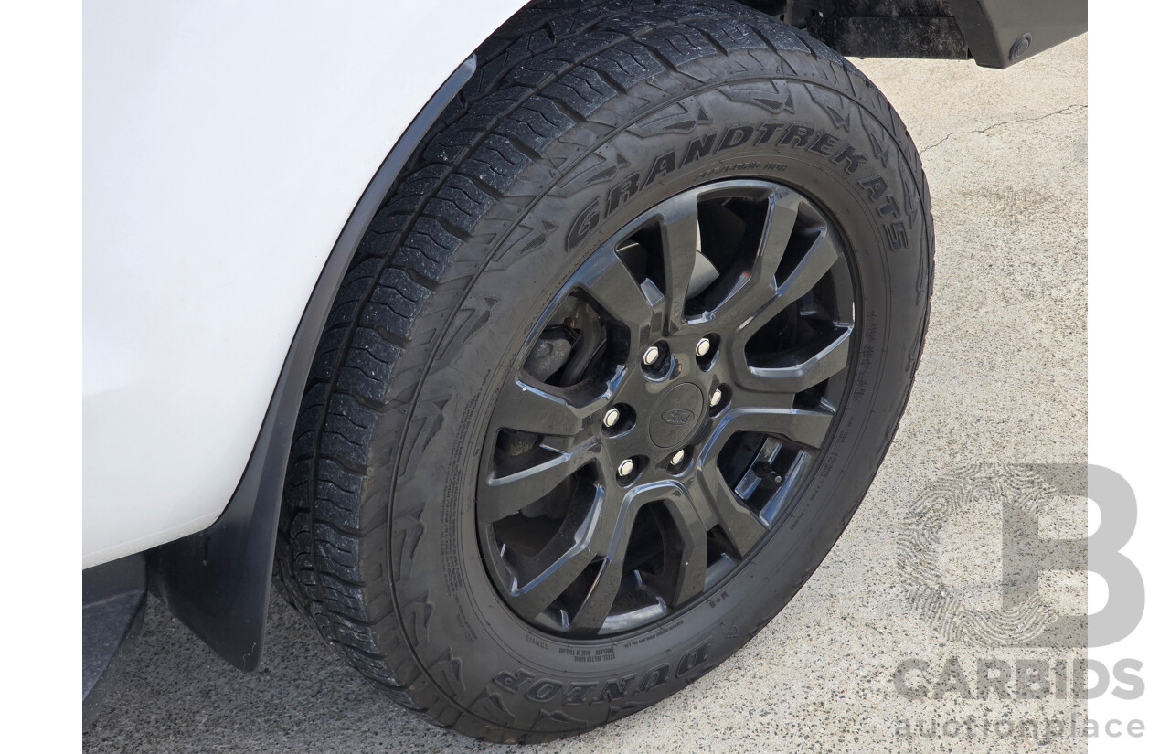 04/2022 Ford Ranger XLT (4x4) PX MkIII MY21.75 4d Dual Cab Arctic White Twin Turbo Diesel 2.0L