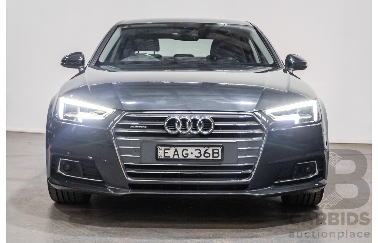 07/2016 Audi A4 2.0 TDI Quattro S-tronic Sport (AWD) F4 (B9) 4D Sedan Grey Turbo Diesel 2.0L