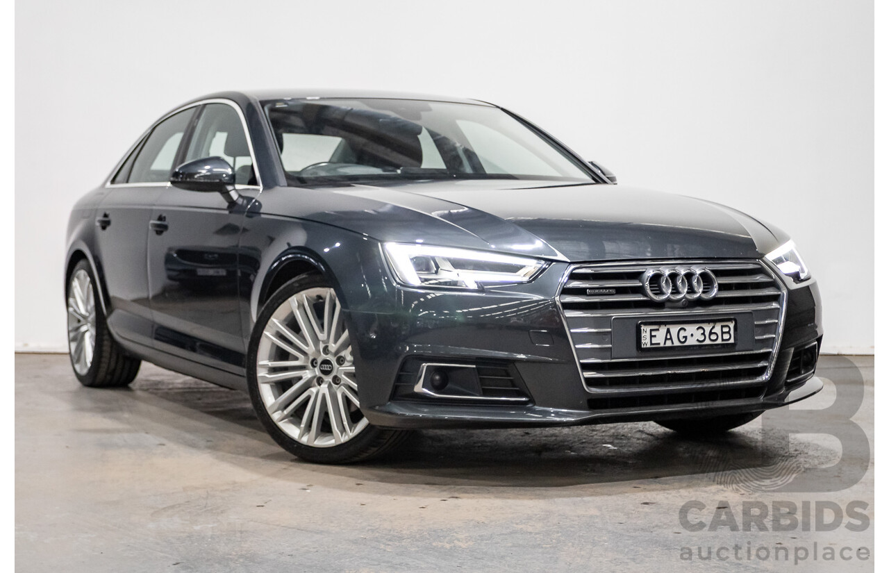 07/2016 Audi A4 2.0 TDI Quattro S-tronic Sport (AWD) F4 (B9) 4D Sedan Grey Turbo Diesel 2.0L