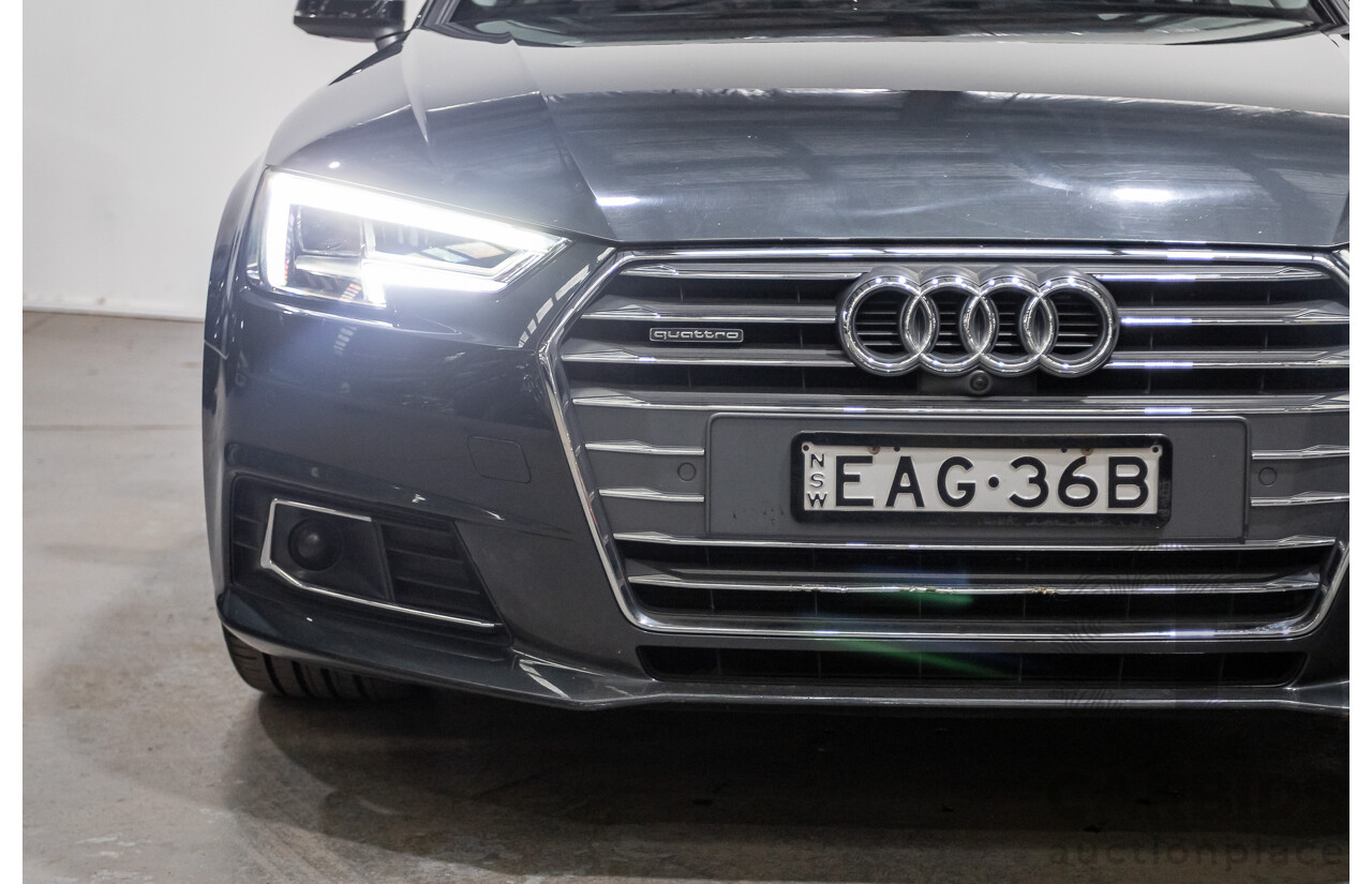07/2016 Audi A4 2.0 TDI Quattro S-tronic Sport (AWD) F4 (B9) 4D Sedan Grey Turbo Diesel 2.0L
