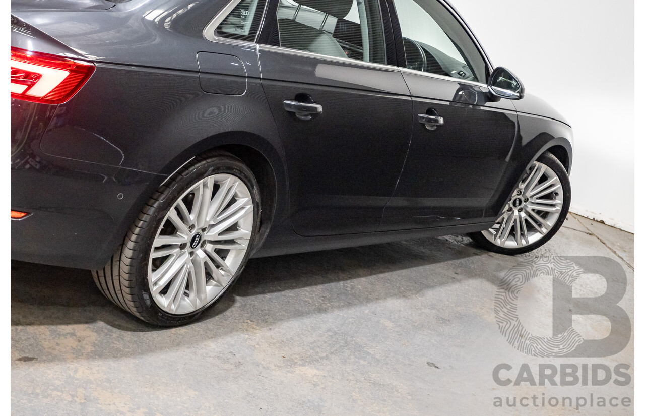 07/2016 Audi A4 2.0 TDI Quattro S-tronic Sport (AWD) F4 (B9) 4D Sedan Grey Turbo Diesel 2.0L