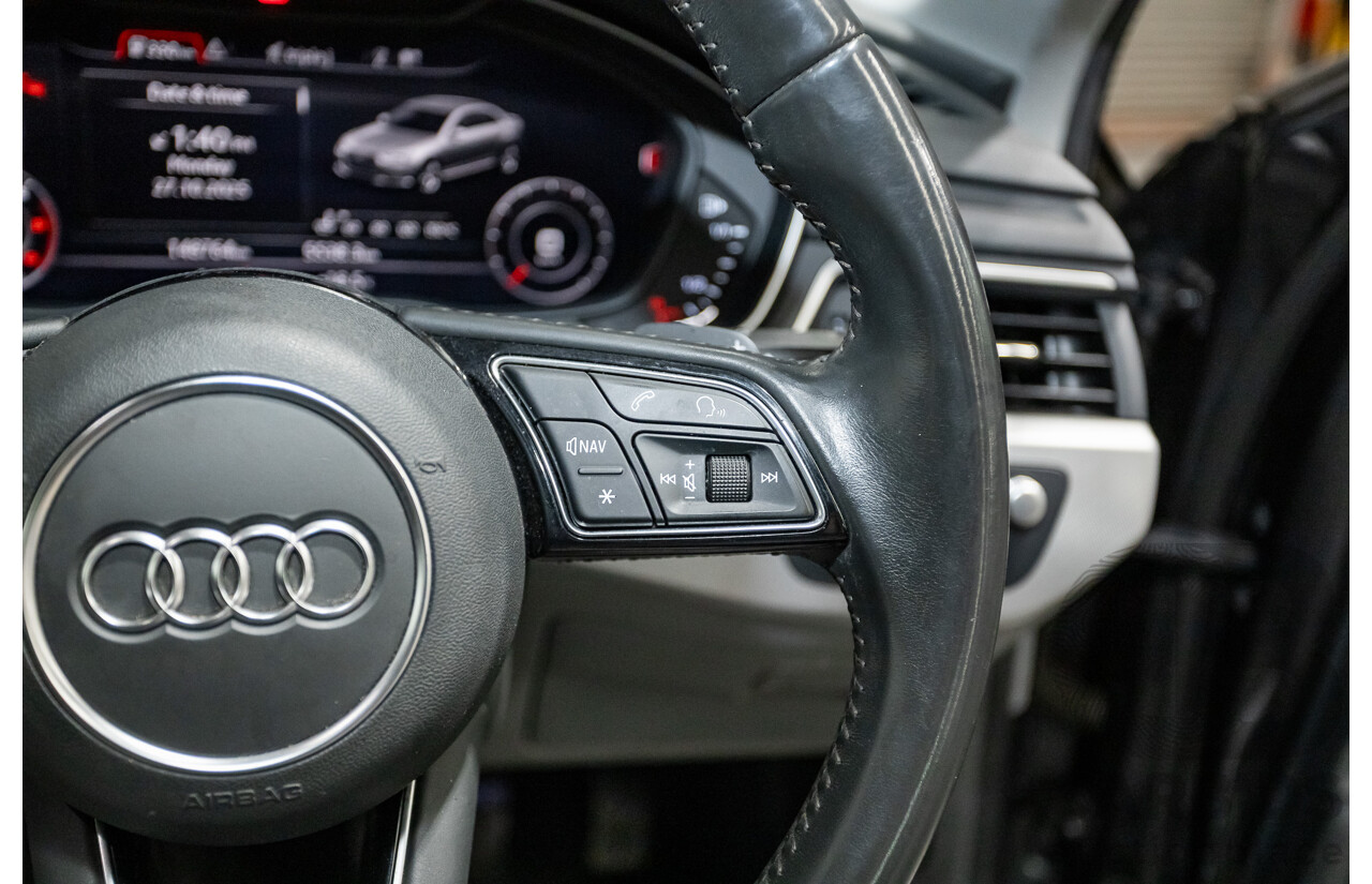 07/2016 Audi A4 2.0 TDI Quattro S-tronic Sport (AWD) F4 (B9) 4D Sedan Grey Turbo Diesel 2.0L