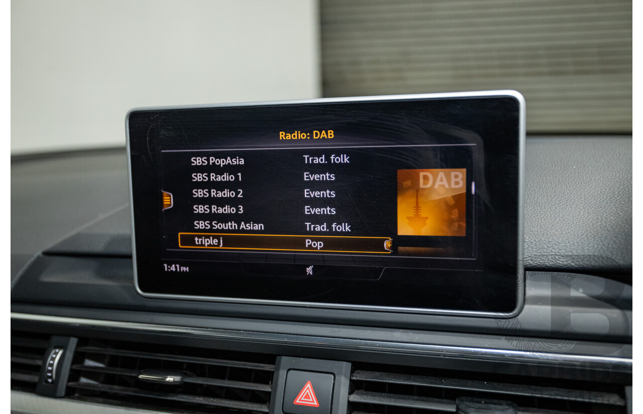 07/2016 Audi A4 2.0 TDI Quattro S-tronic Sport (AWD) F4 (B9) 4D Sedan Grey Turbo Diesel 2.0L