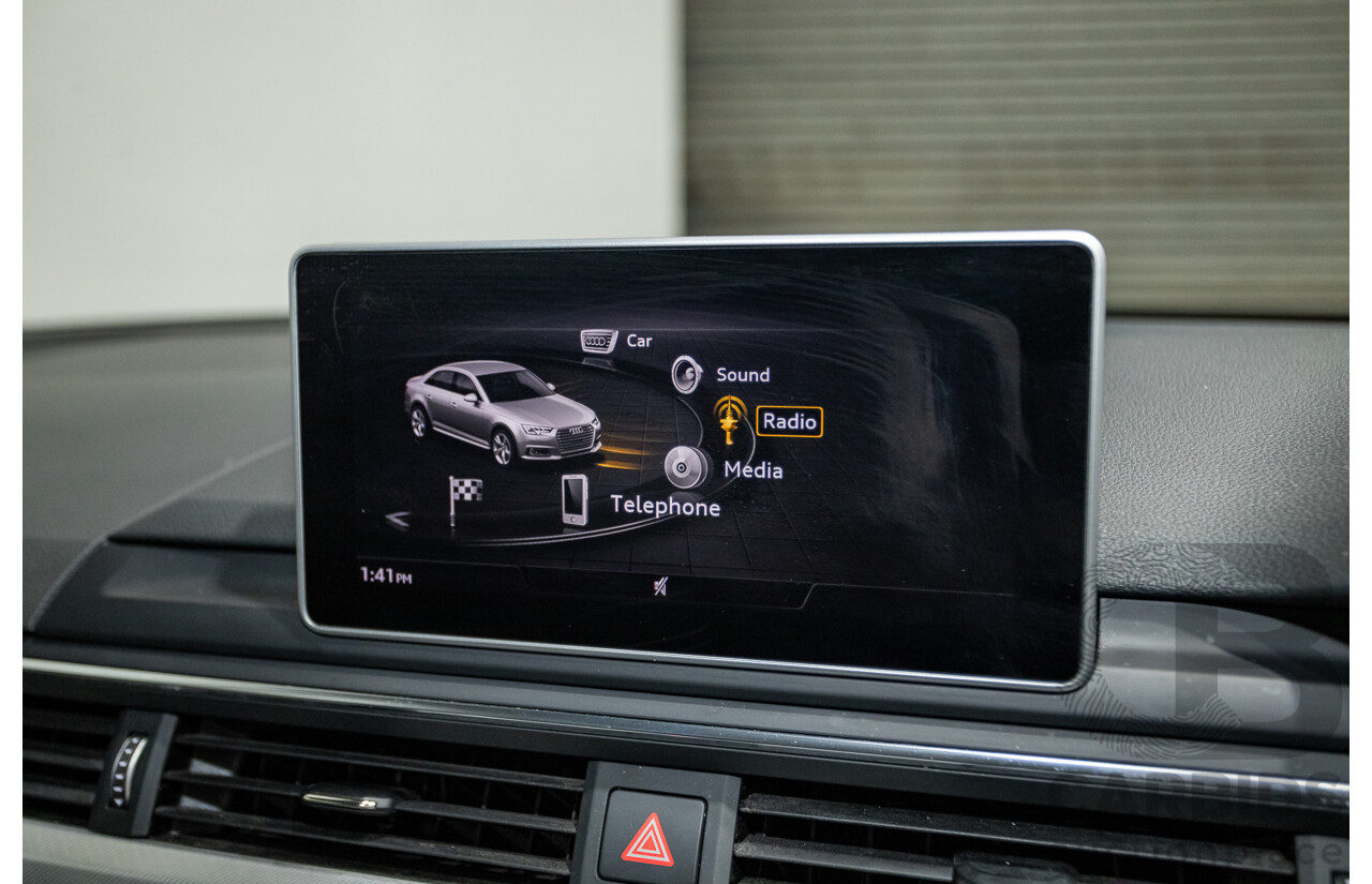 07/2016 Audi A4 2.0 TDI Quattro S-tronic Sport (AWD) F4 (B9) 4D Sedan Grey Turbo Diesel 2.0L