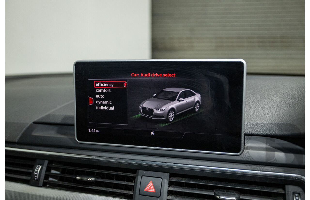 07/2016 Audi A4 2.0 TDI Quattro S-tronic Sport (AWD) F4 (B9) 4D Sedan Grey Turbo Diesel 2.0L