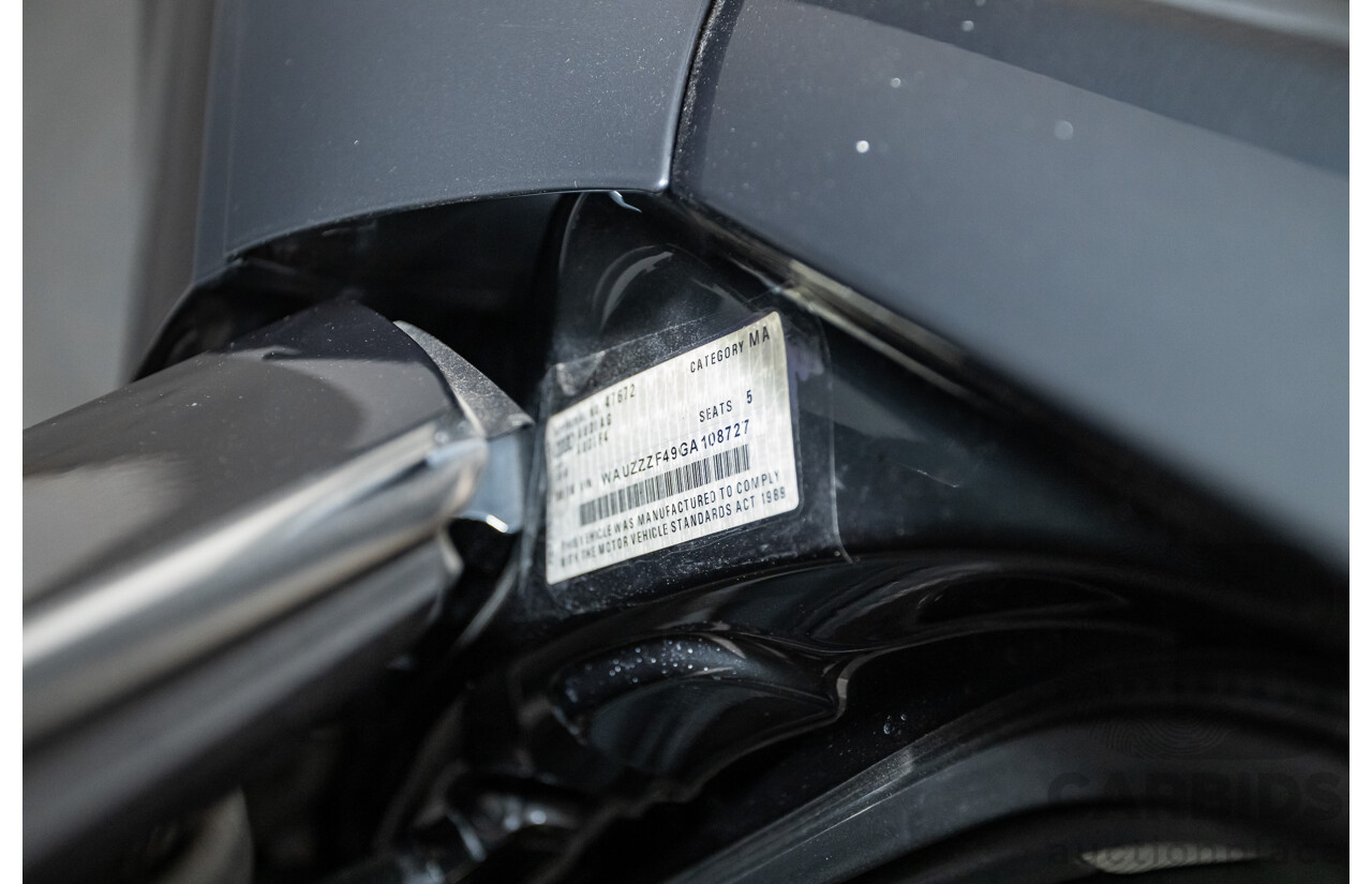 07/2016 Audi A4 2.0 TDI Quattro S-tronic Sport (AWD) F4 (B9) 4D Sedan Grey Turbo Diesel 2.0L