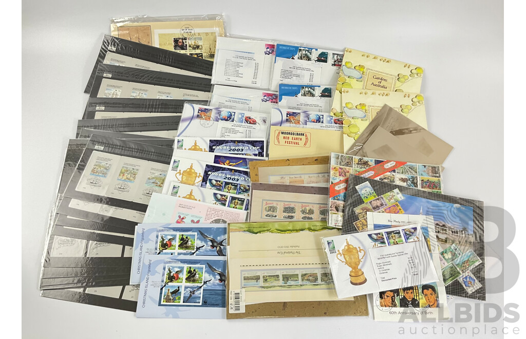 Collection of Approximately Seventy First Day Covers and Stamp Packs Including Bicentennial, 2003 Rugby, Celebration & Nation and More