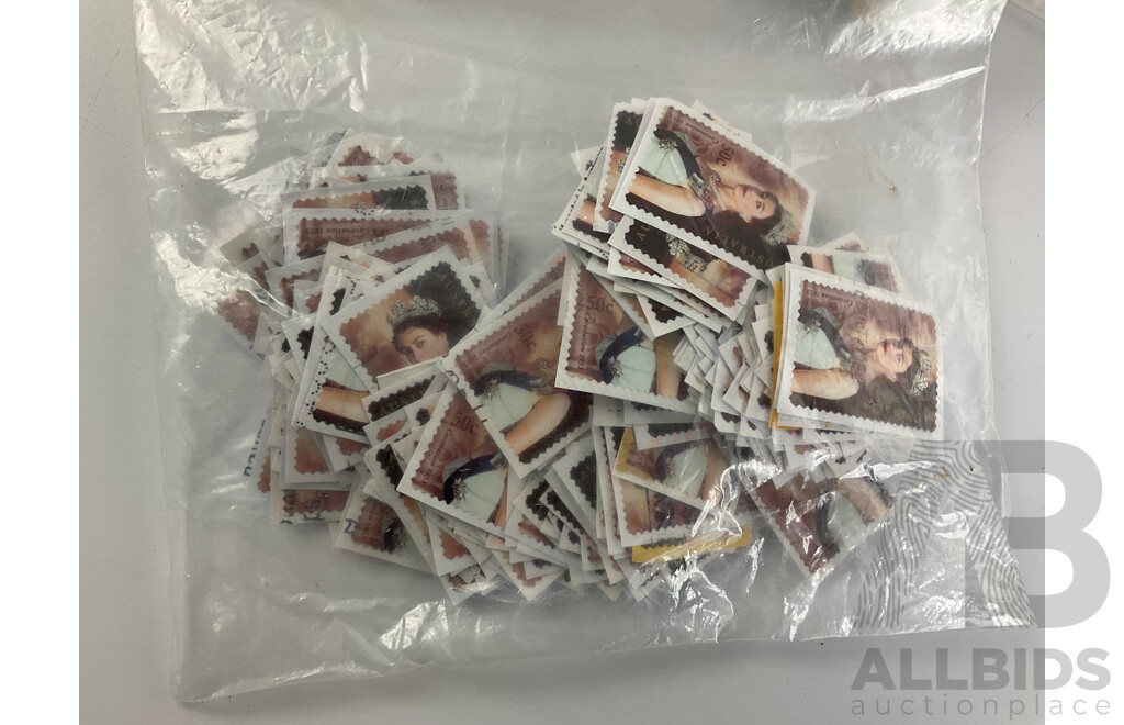 Collection of Cancelled Australian Stamps, Examples Spanning Predecimal to 1990's, QE2 , Bicentennial, Nature Includes Some New Zealand Predecimal- Approximately 1.8 Kilograms