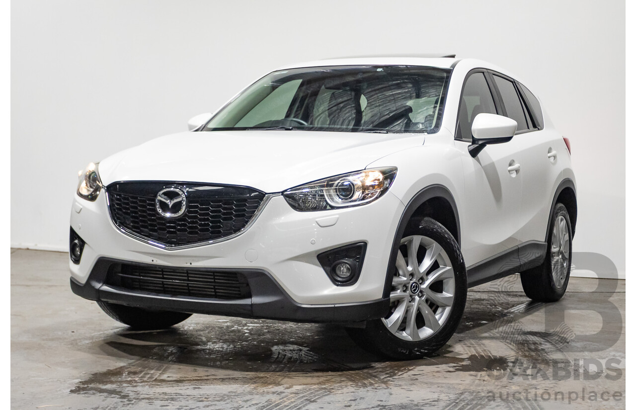 6/2014 Mazda CX-5 Grand Tourer (AWD) MY13 Upgrade 4d Wagon White Turbo Diesel 2.2L