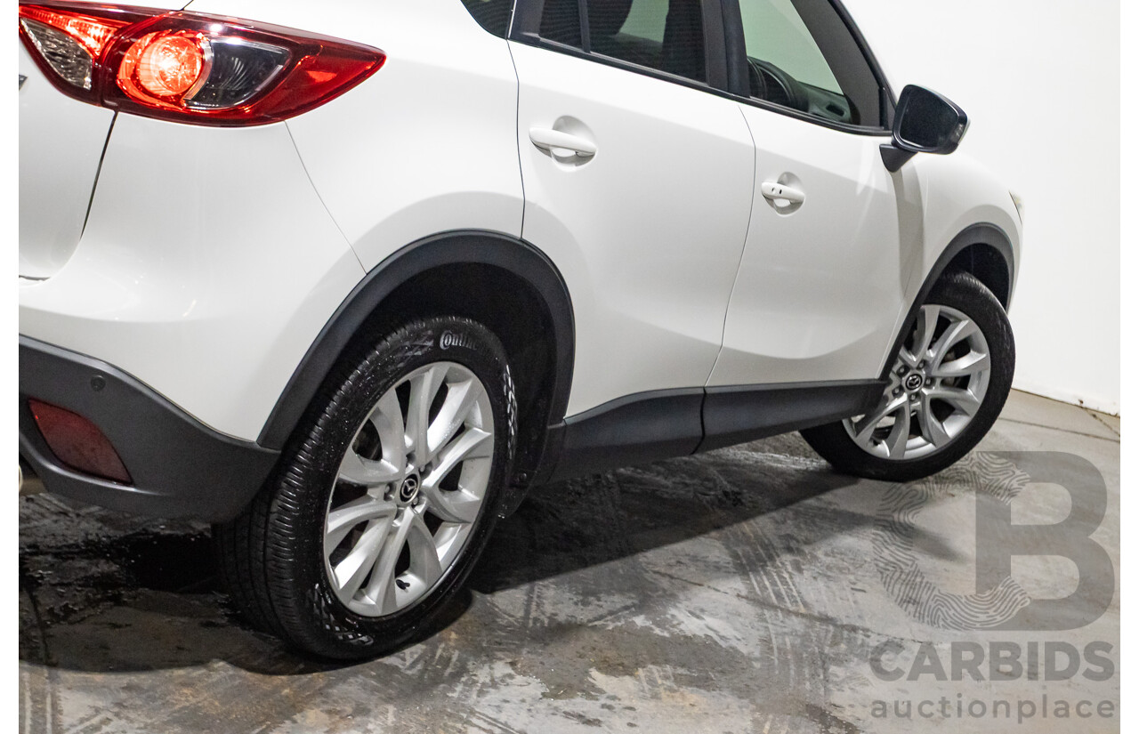 6/2014 Mazda CX-5 Grand Tourer (AWD) MY13 Upgrade 4d Wagon White Turbo Diesel 2.2L