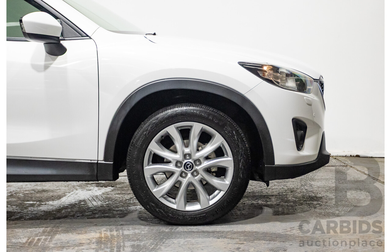 6/2014 Mazda CX-5 Grand Tourer (AWD) MY13 Upgrade 4d Wagon White Turbo Diesel 2.2L