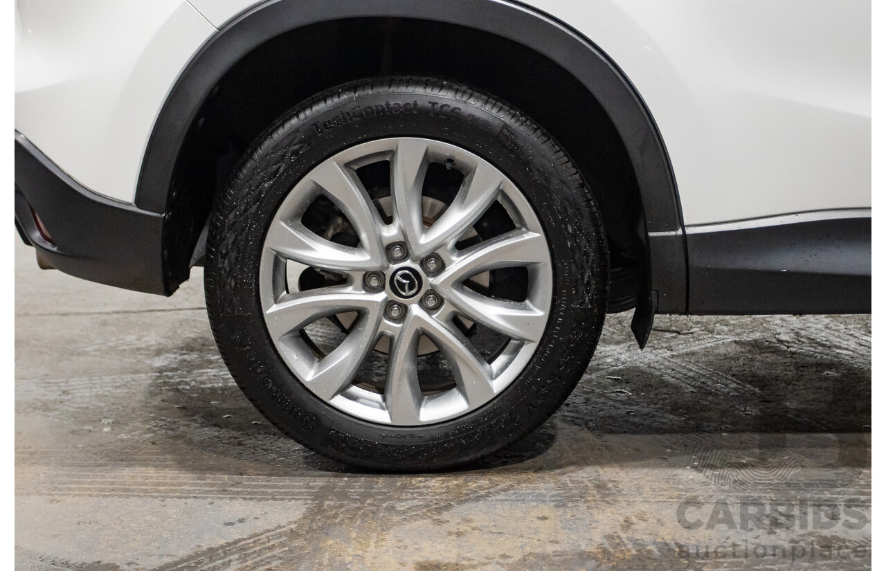 6/2014 Mazda CX-5 Grand Tourer (AWD) MY13 Upgrade 4d Wagon White Turbo Diesel 2.2L