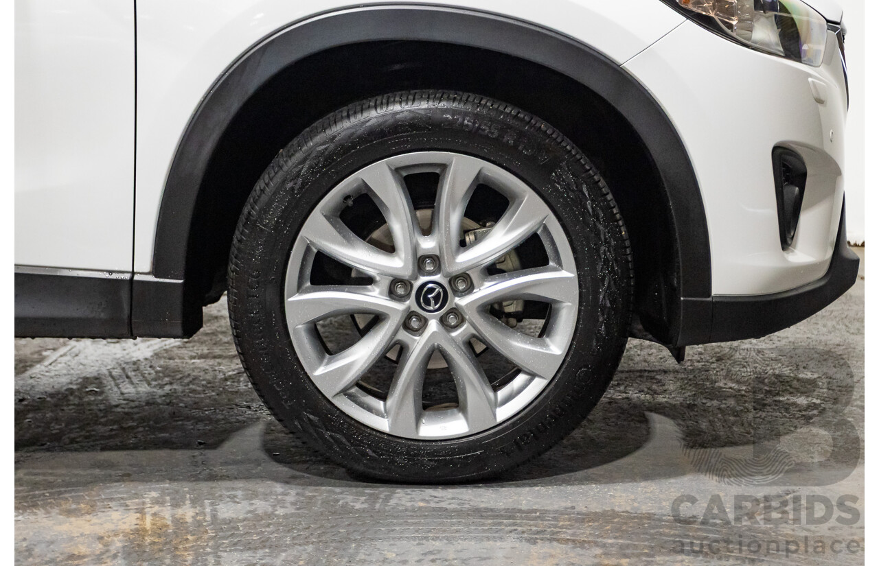 6/2014 Mazda CX-5 Grand Tourer (AWD) MY13 Upgrade 4d Wagon White Turbo Diesel 2.2L