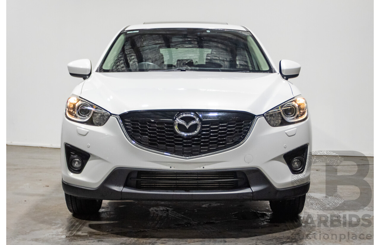 6/2014 Mazda CX-5 Grand Tourer (AWD) MY13 Upgrade 4d Wagon White Turbo Diesel 2.2L