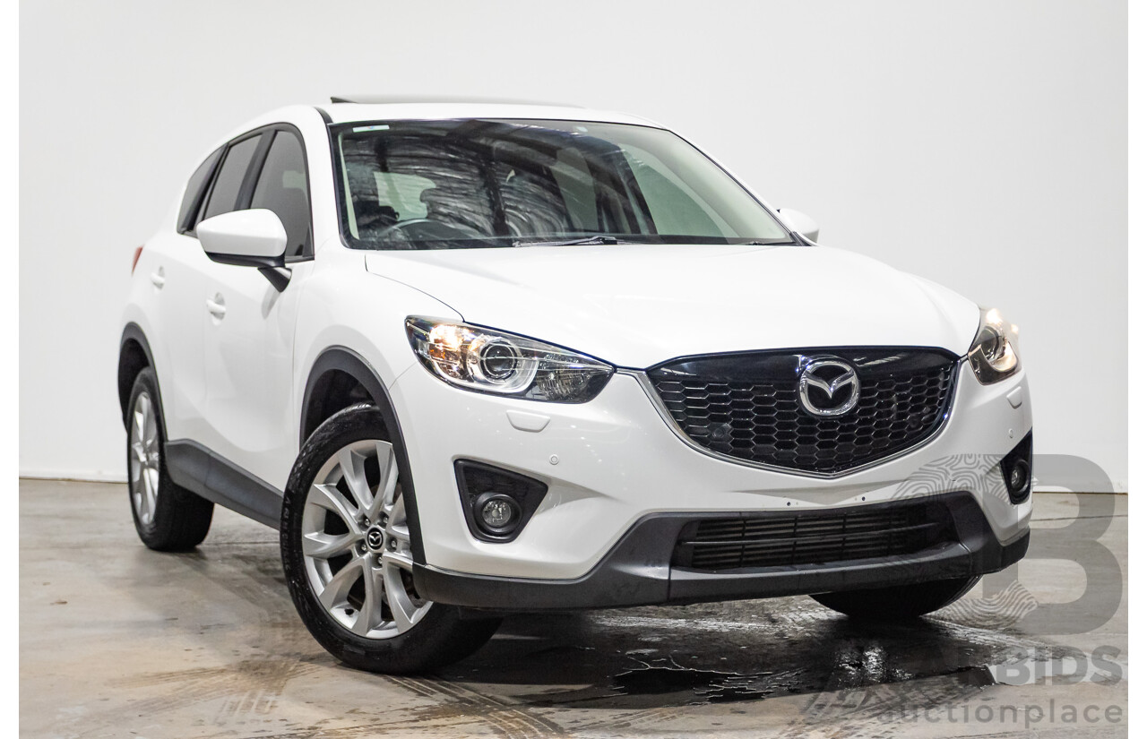 6/2014 Mazda CX-5 Grand Tourer (AWD) MY13 Upgrade 4d Wagon White Turbo Diesel 2.2L