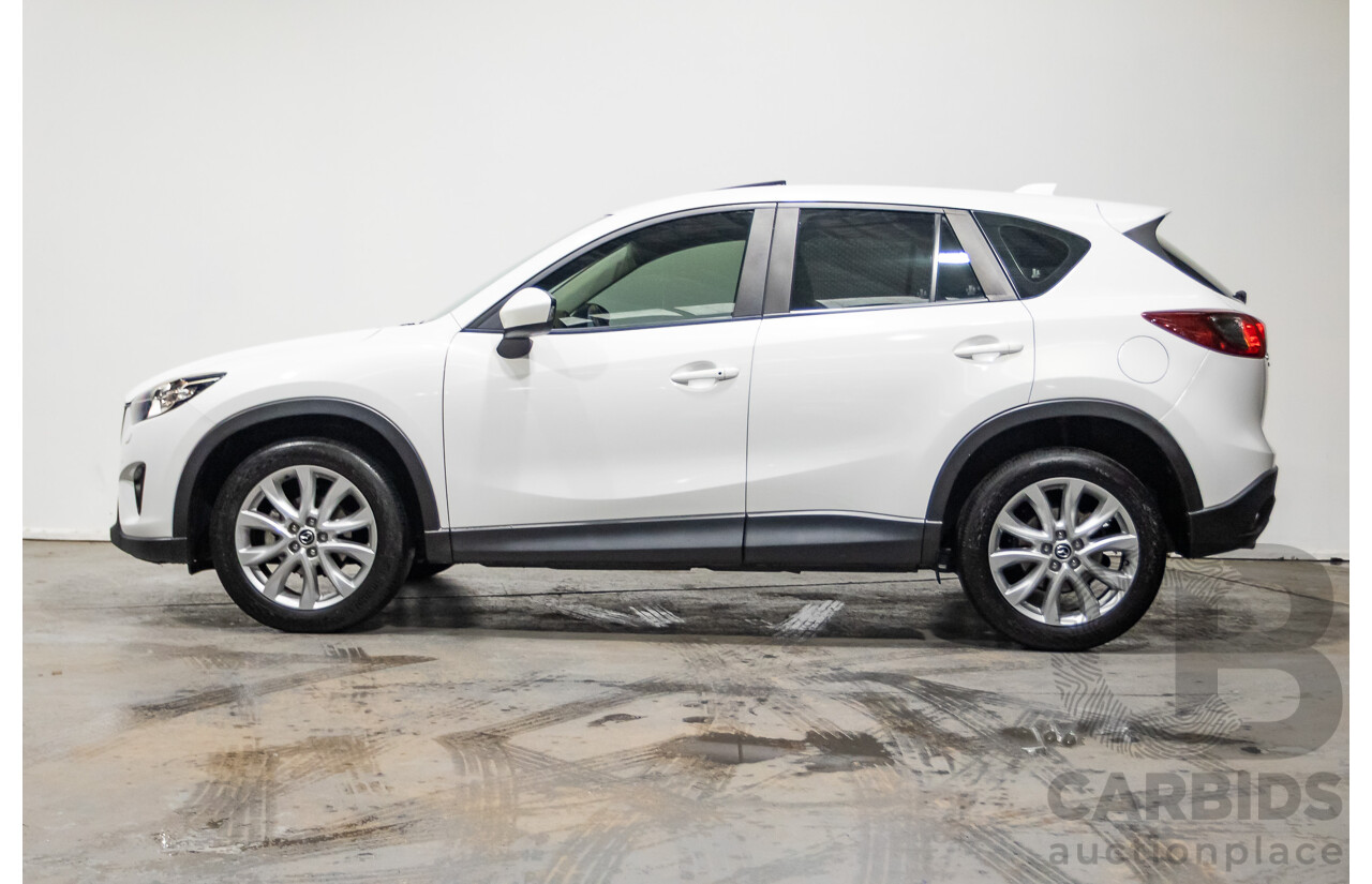 6/2014 Mazda CX-5 Grand Tourer (AWD) MY13 Upgrade 4d Wagon White Turbo Diesel 2.2L