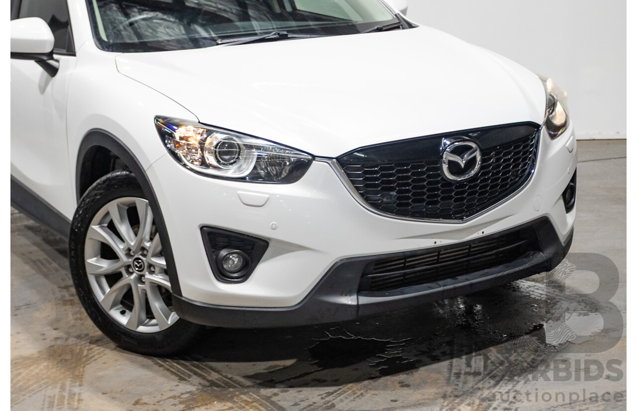 6/2014 Mazda CX-5 Grand Tourer (AWD) MY13 Upgrade 4d Wagon White Turbo Diesel 2.2L