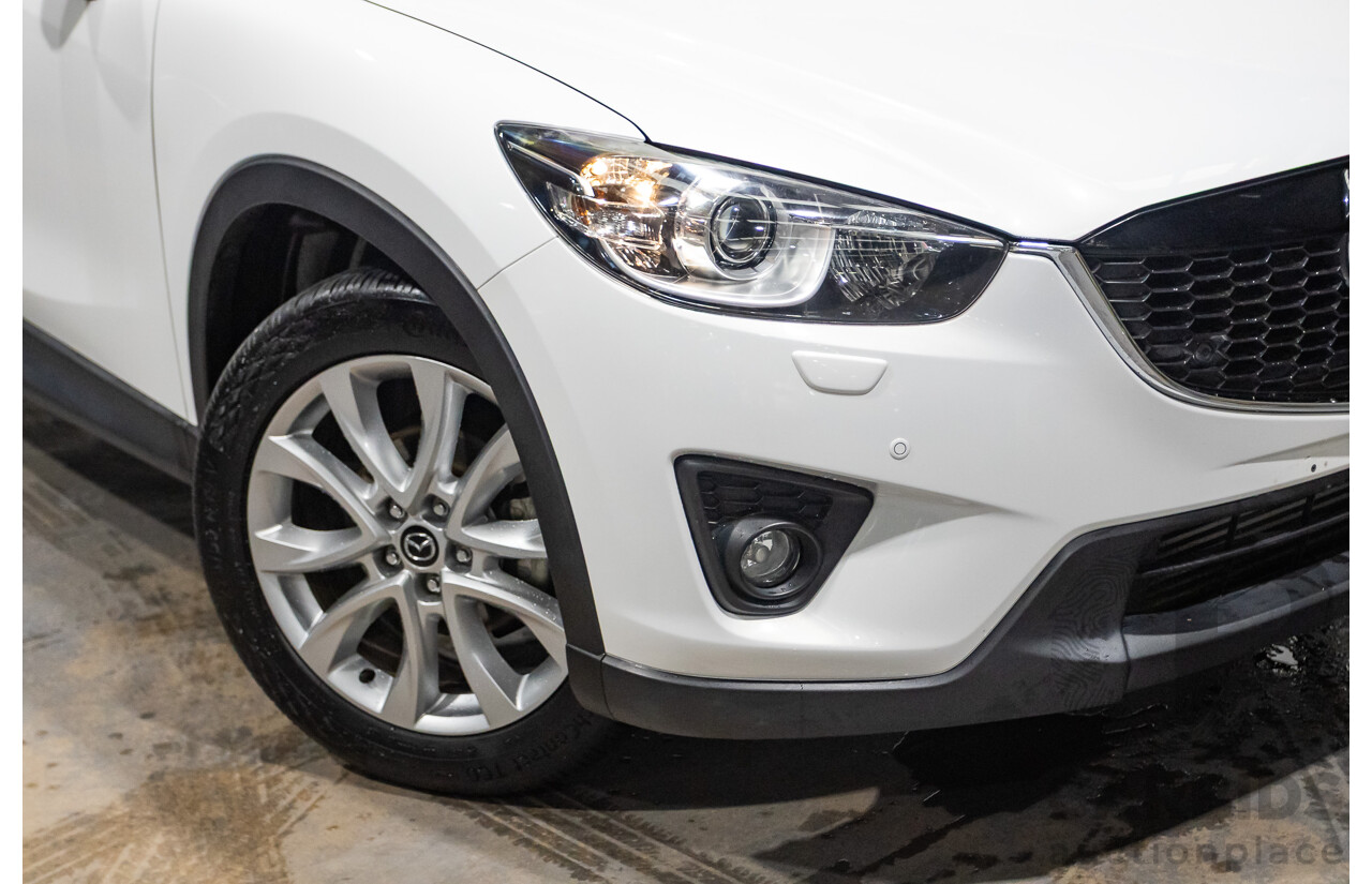 6/2014 Mazda CX-5 Grand Tourer (AWD) MY13 Upgrade 4d Wagon White Turbo Diesel 2.2L