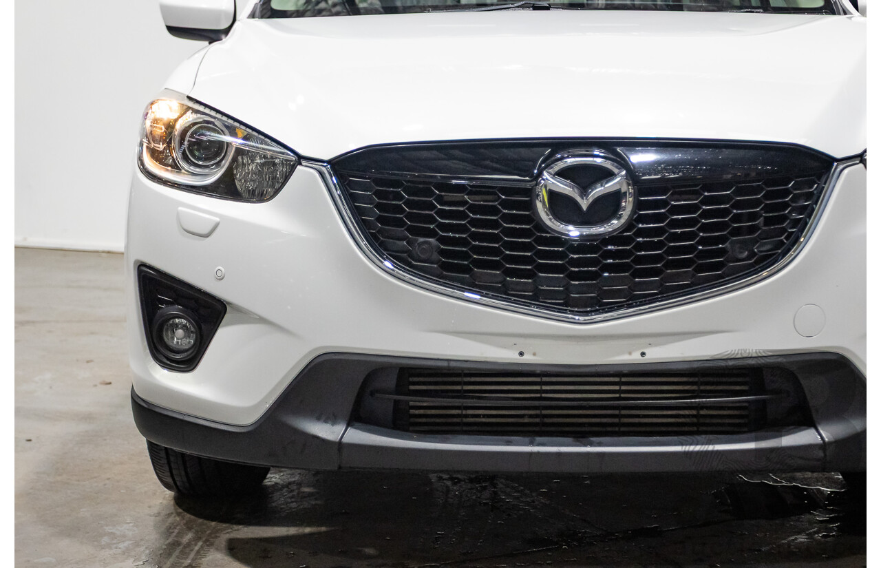 6/2014 Mazda CX-5 Grand Tourer (AWD) MY13 Upgrade 4d Wagon White Turbo Diesel 2.2L