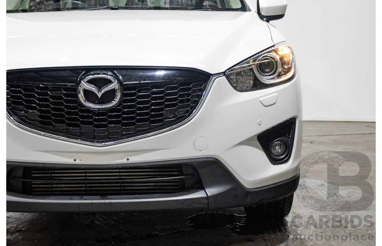 6/2014 Mazda CX-5 Grand Tourer (AWD) MY13 Upgrade 4d Wagon White Turbo Diesel 2.2L