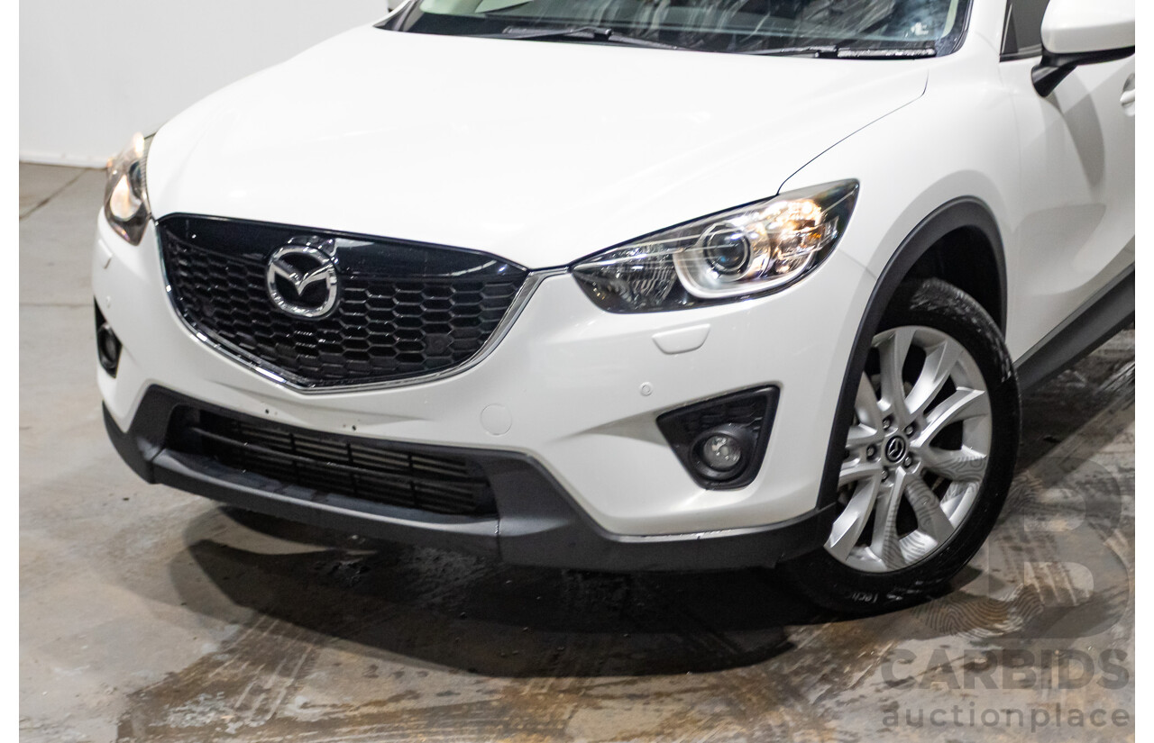 6/2014 Mazda CX-5 Grand Tourer (AWD) MY13 Upgrade 4d Wagon White Turbo Diesel 2.2L