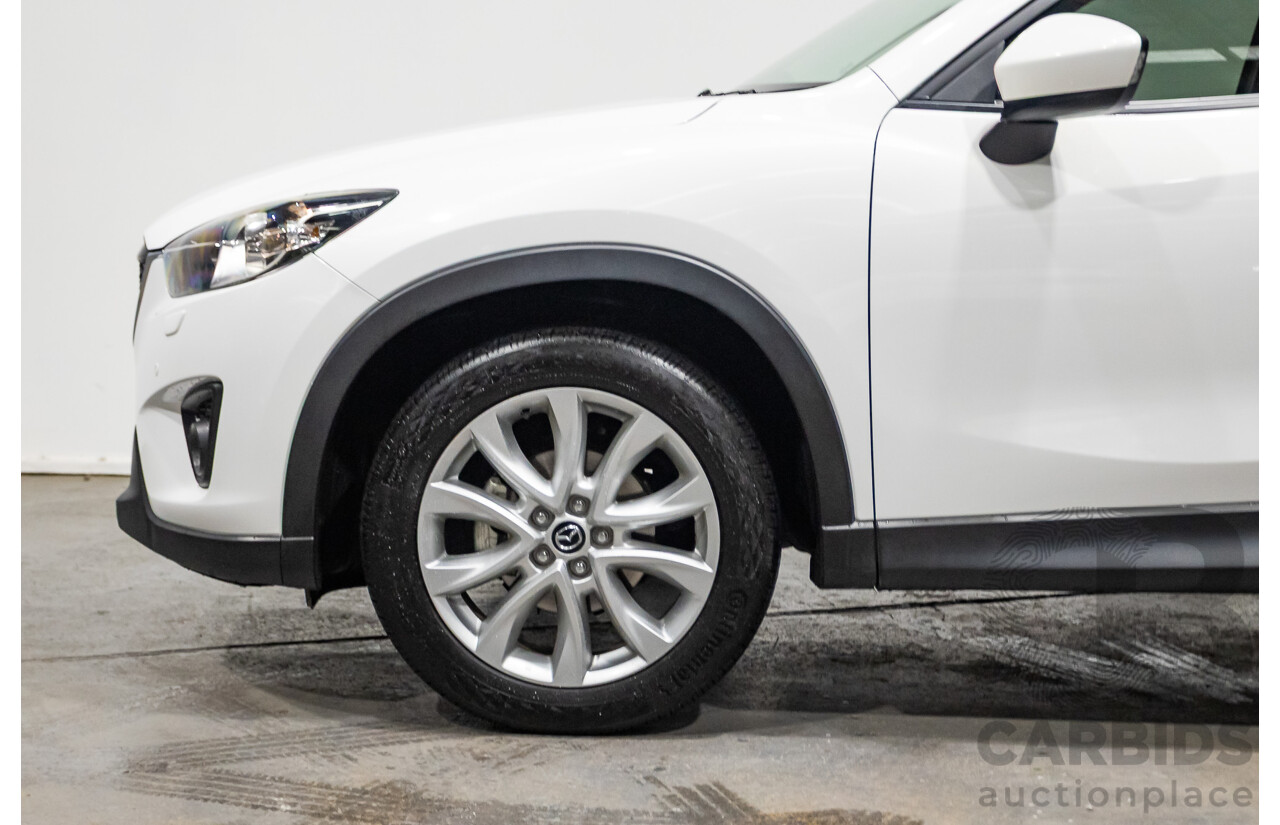 6/2014 Mazda CX-5 Grand Tourer (AWD) MY13 Upgrade 4d Wagon White Turbo Diesel 2.2L