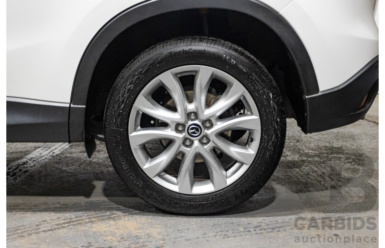 6/2014 Mazda CX-5 Grand Tourer (AWD) MY13 Upgrade 4d Wagon White Turbo Diesel 2.2L